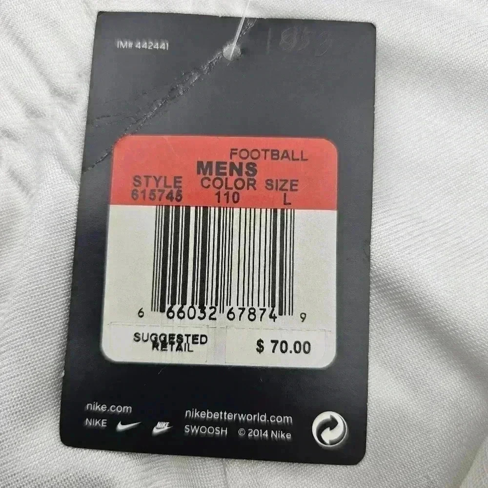 Nike Men's Open Field Football Pants Whit/ Purple # 615745/110 NWT Choo… - Picture 6 of 7